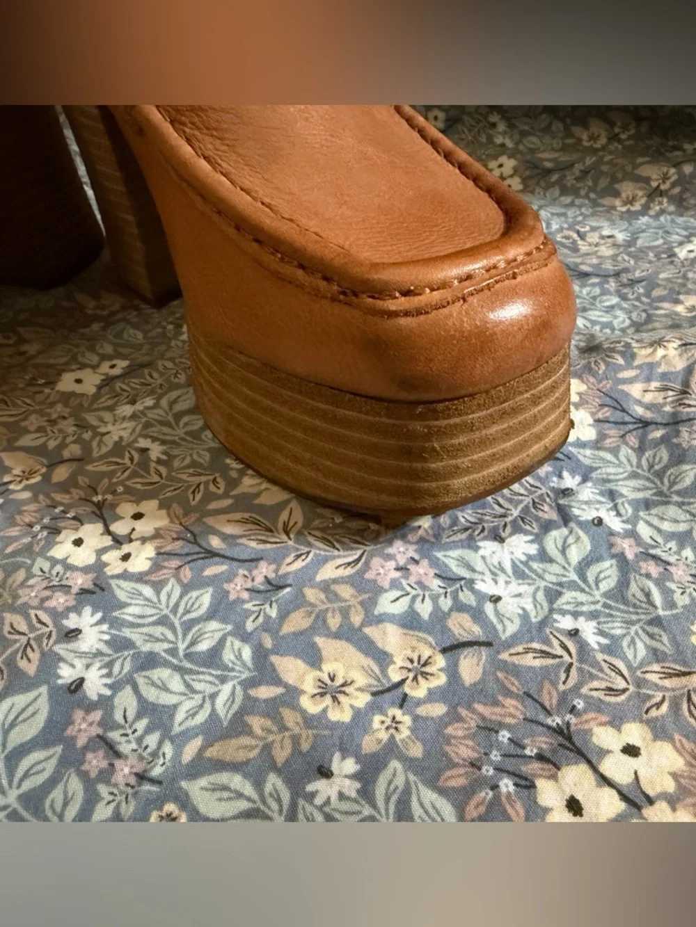 Kork-Ease Women’s Penny Loafers in Cognac Brown Leather - Picture 5 of 8